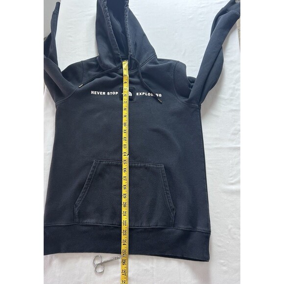 The North‎ Face Womens Small Black Hooded Sweatshirt Never Stop Exploring - Picture 2 of 9